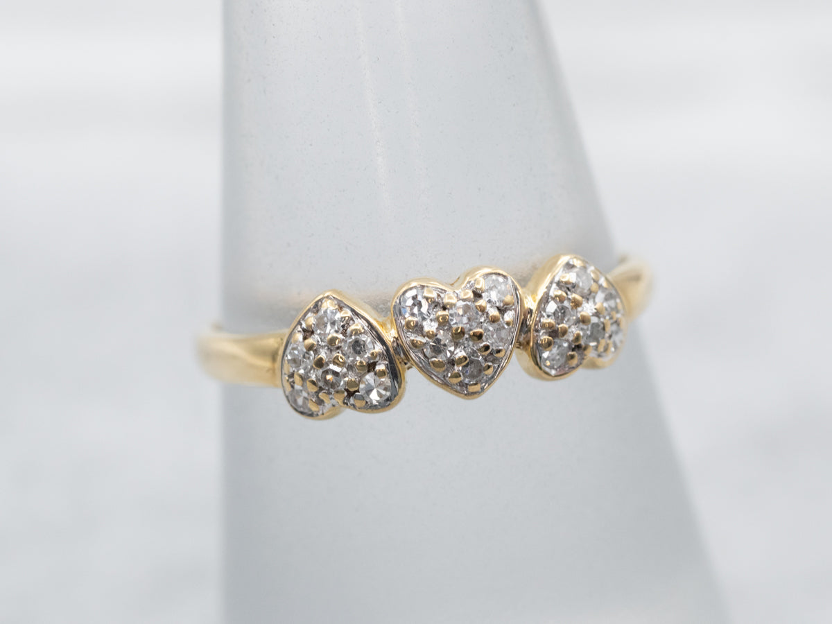 Vintage Sweetheart Diamond Band