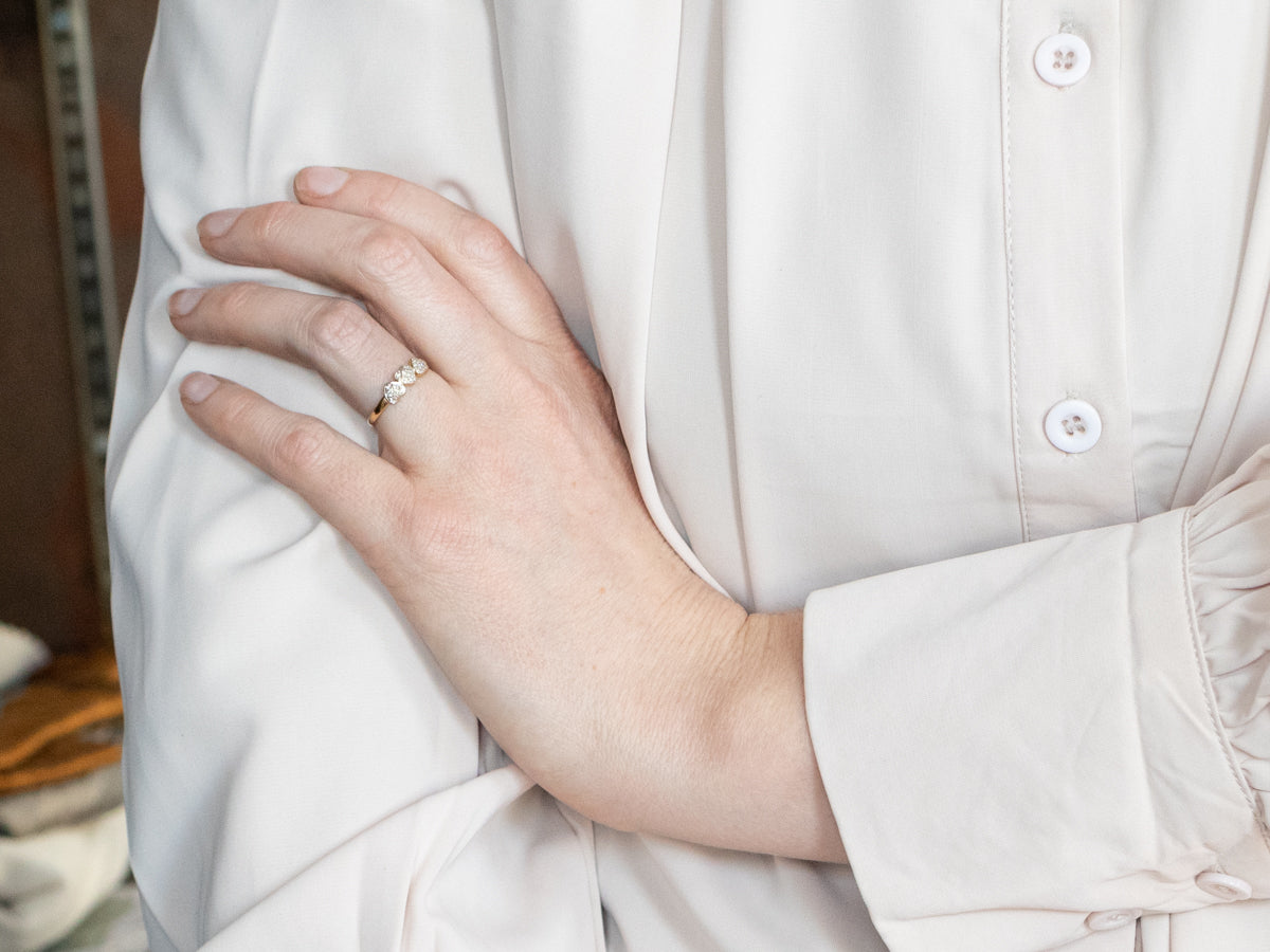 Vintage Sweetheart Diamond Band