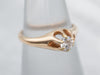 Victorian Style Diamond Belcher Solitaire Ring