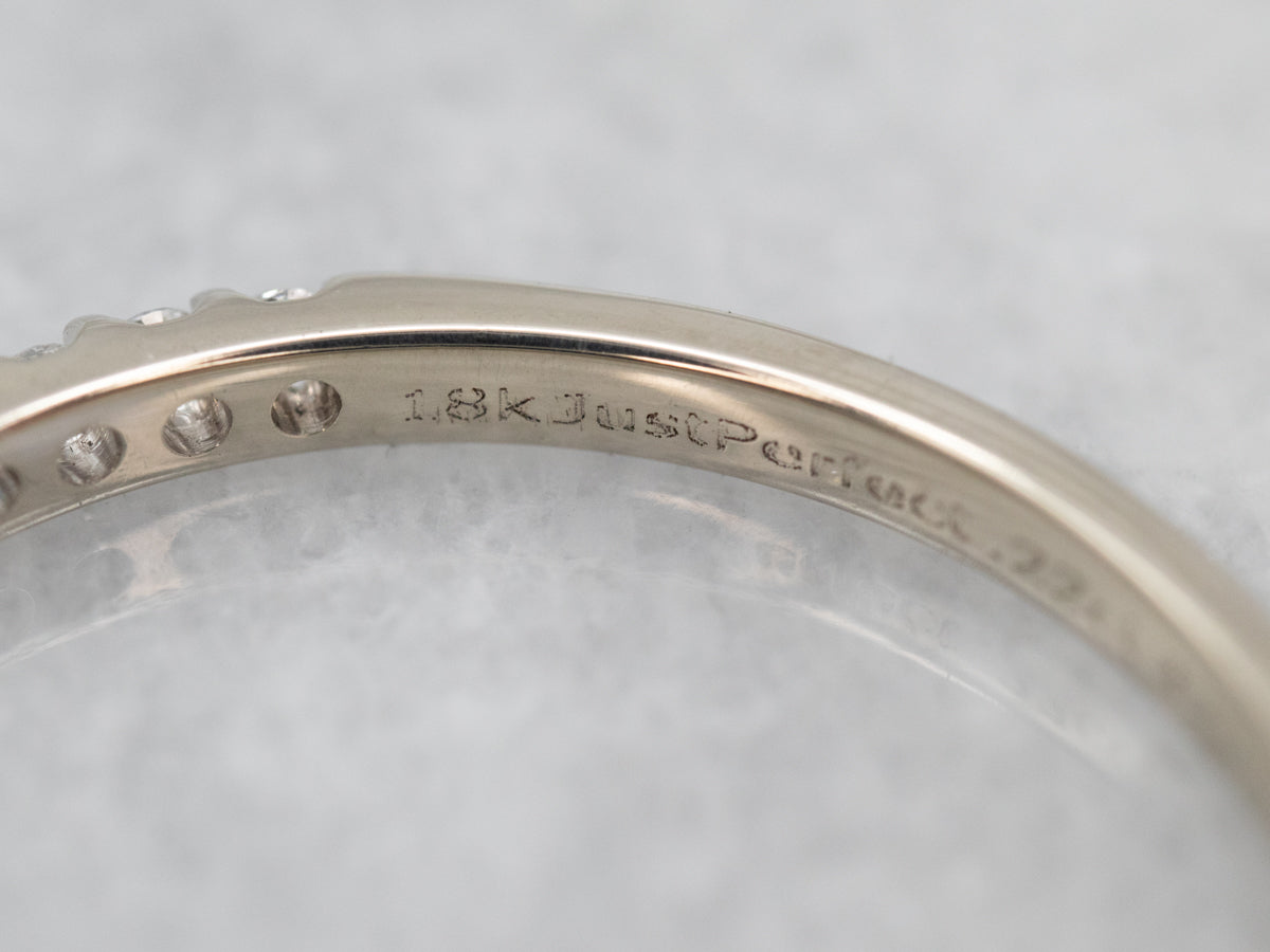 Diamond Encrusted Wedding Band