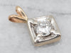 Two-Toned Gold Diamond Pendant