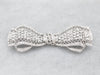 Vintage 18-Karat Gold Diamond Bow Pin