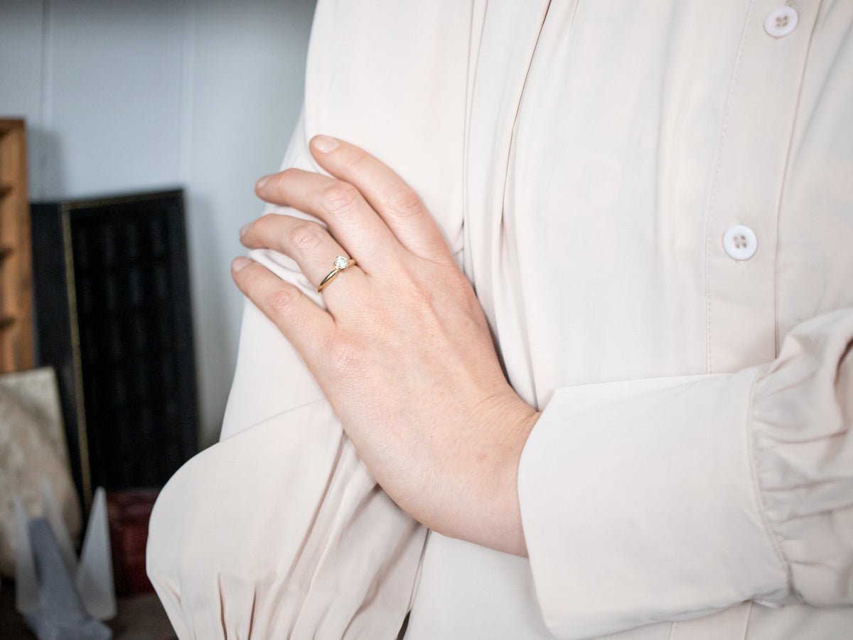 Classic Diamond Solitaire Engagement Ring