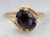 Stunning Gold Purple Spinel Bypass Ring