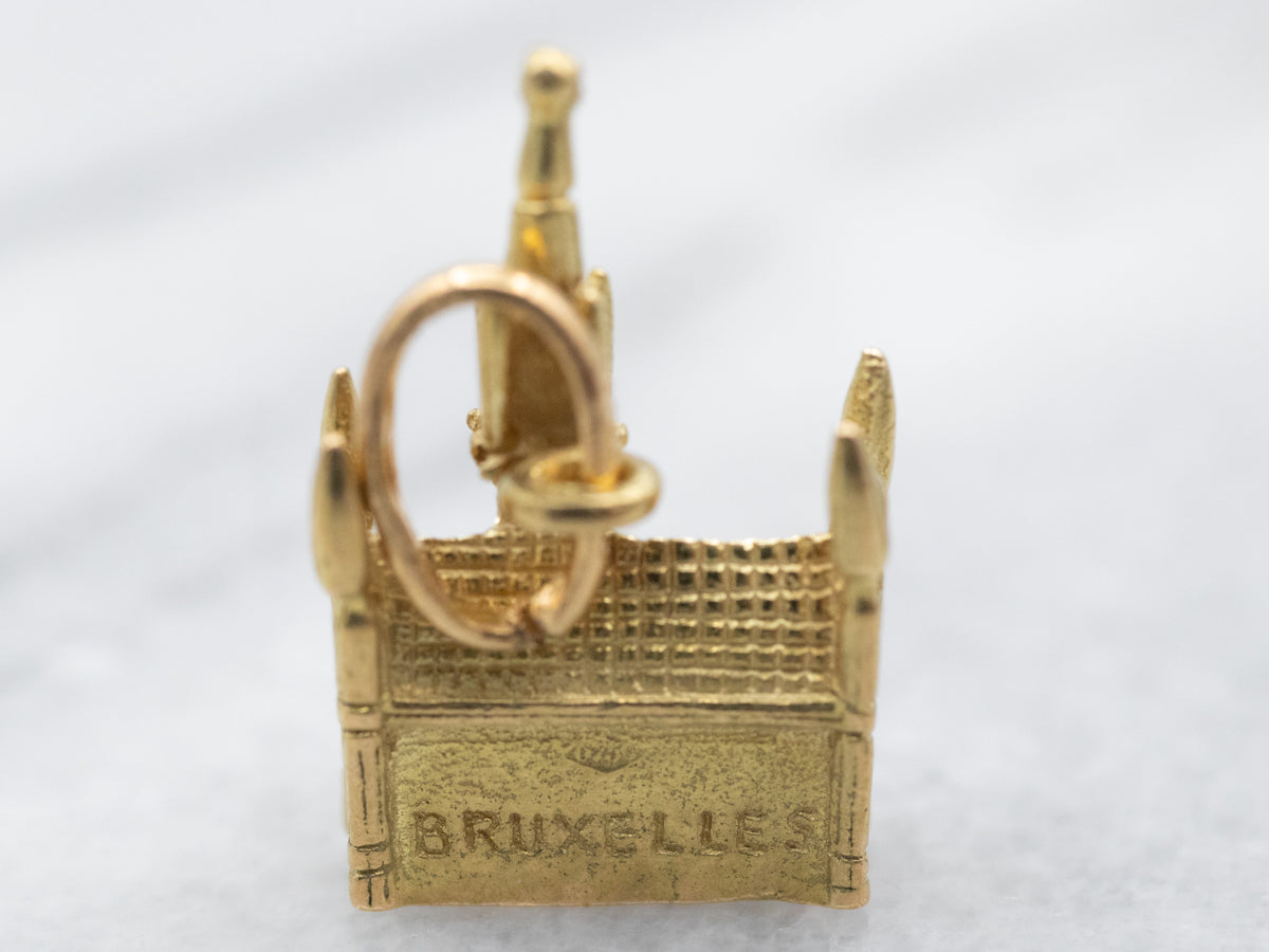 Charm vintage dorado de la Grand Place de Bruselas