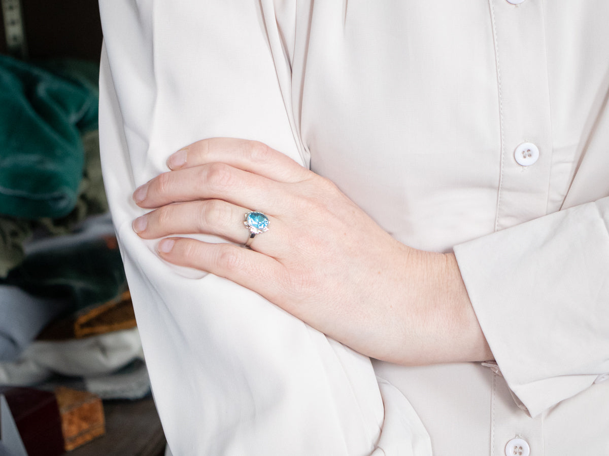 The Blue Topaz Peggy Ring