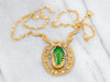Antique Scarab Beetle Necklace with Rope Chain