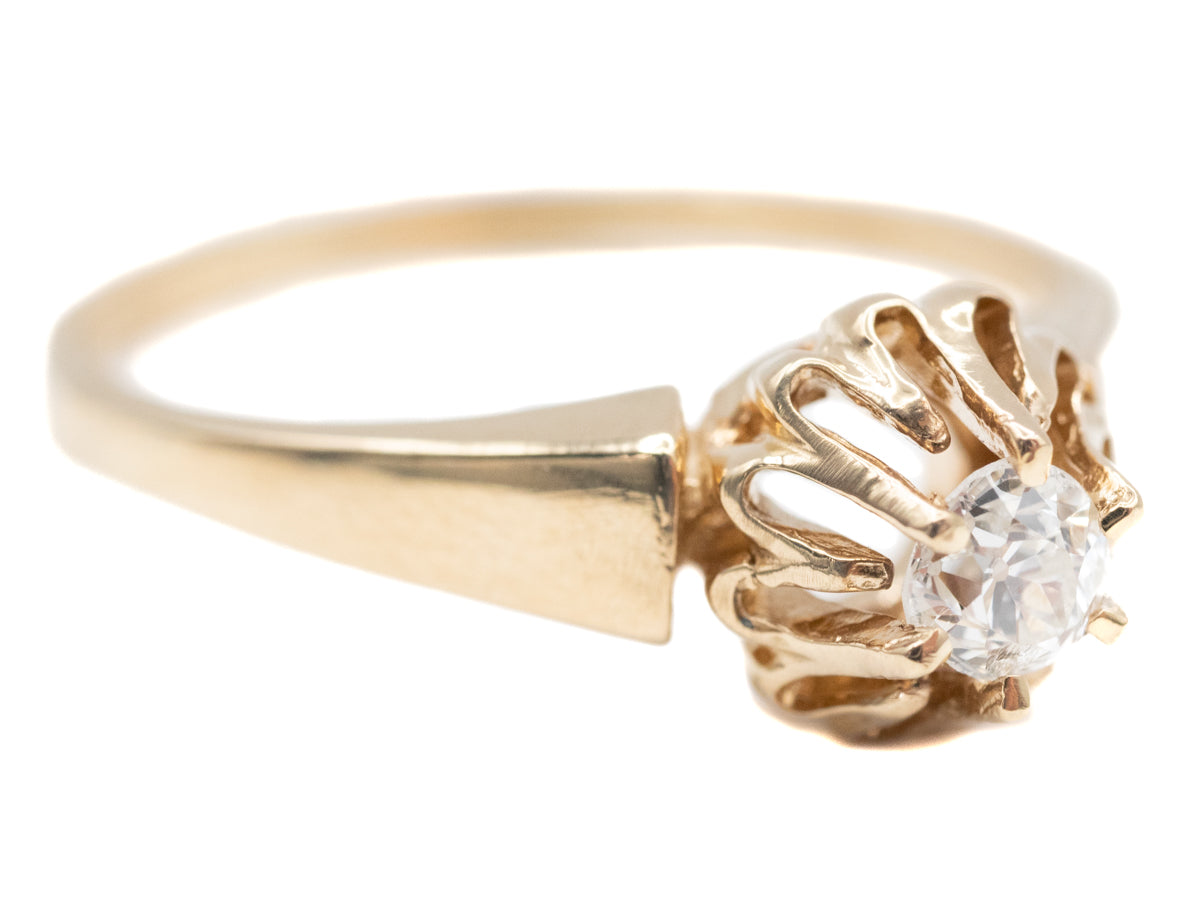 The Cathedral Old Mine Cut Diamond Ring