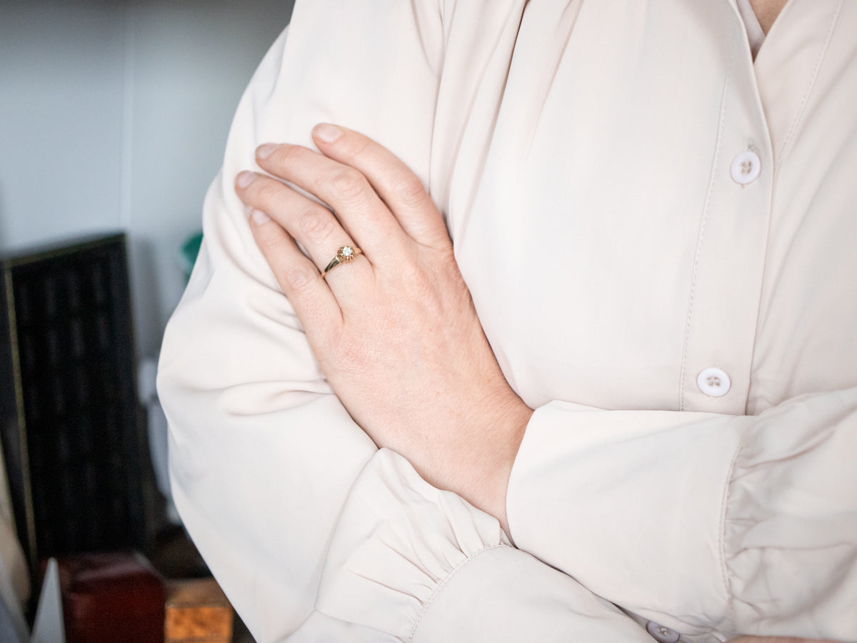 The Cathedral Old Mine Cut Diamond Ring