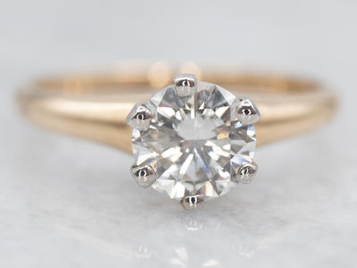 Traditional Diamond Solitaire Engagement Ring