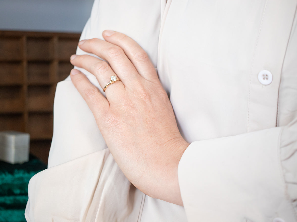 Classic Diamond Solitaire Engagement Ring