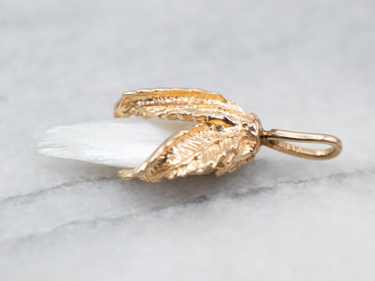 Botanical Natural River Pearl Solitaire Pendant