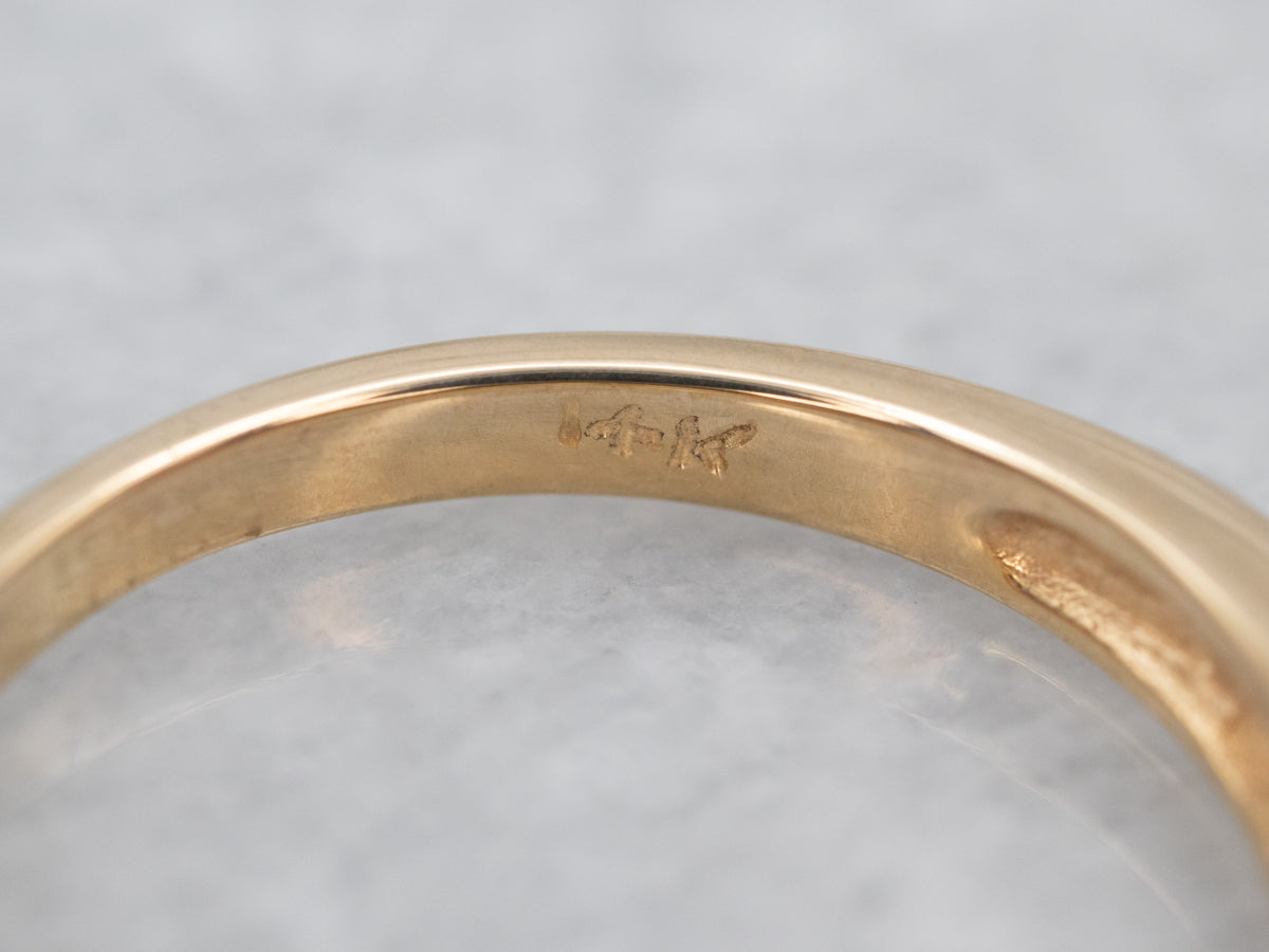 Sparkling Gold Channel Set Diamond Band