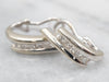 Beautiful White Gold Princess Cut Diamond Drop Earrings