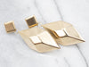 Geometric Gold Drop Earrings
