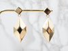 Geometric Gold Drop Earrings