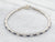 Sleek White Gold Sapphire and Diamond Tennis Bracelet