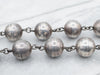Sterling Silver Large Ball Bead Necklace