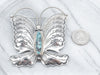 Sterling Silver Navajo Artist Randy Boyd Butterfly Brooch or Pendant