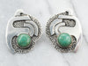 Southwestern Turquoise Abstract Stud Earrings