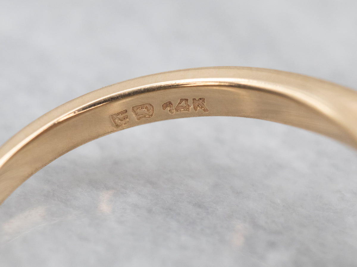 Vintage Gold Diamond Bypass Ring