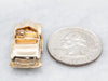Vintage Diamond and Gold Car Charm