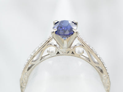 Stunning Sapphire and Diamond Engagement Ring