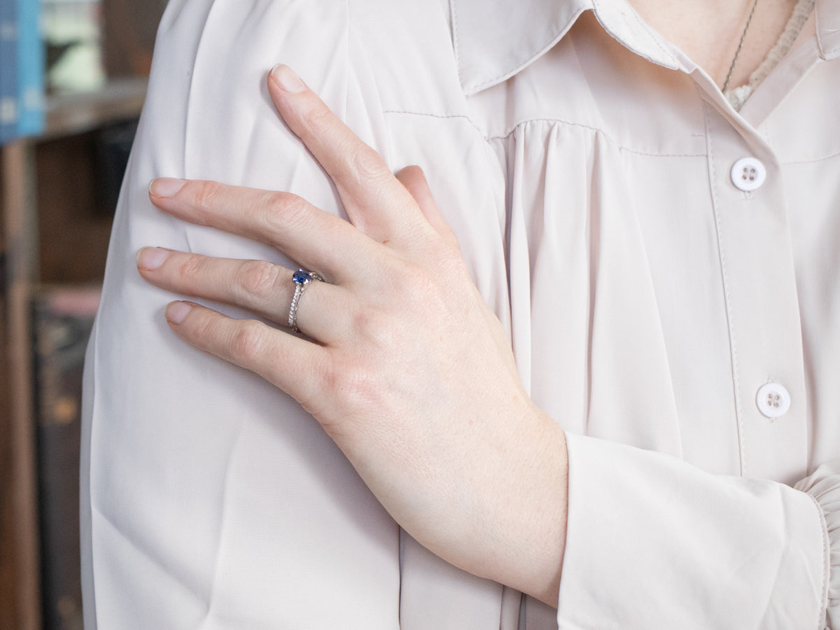 Stunning Sapphire and Diamond Engagement Ring