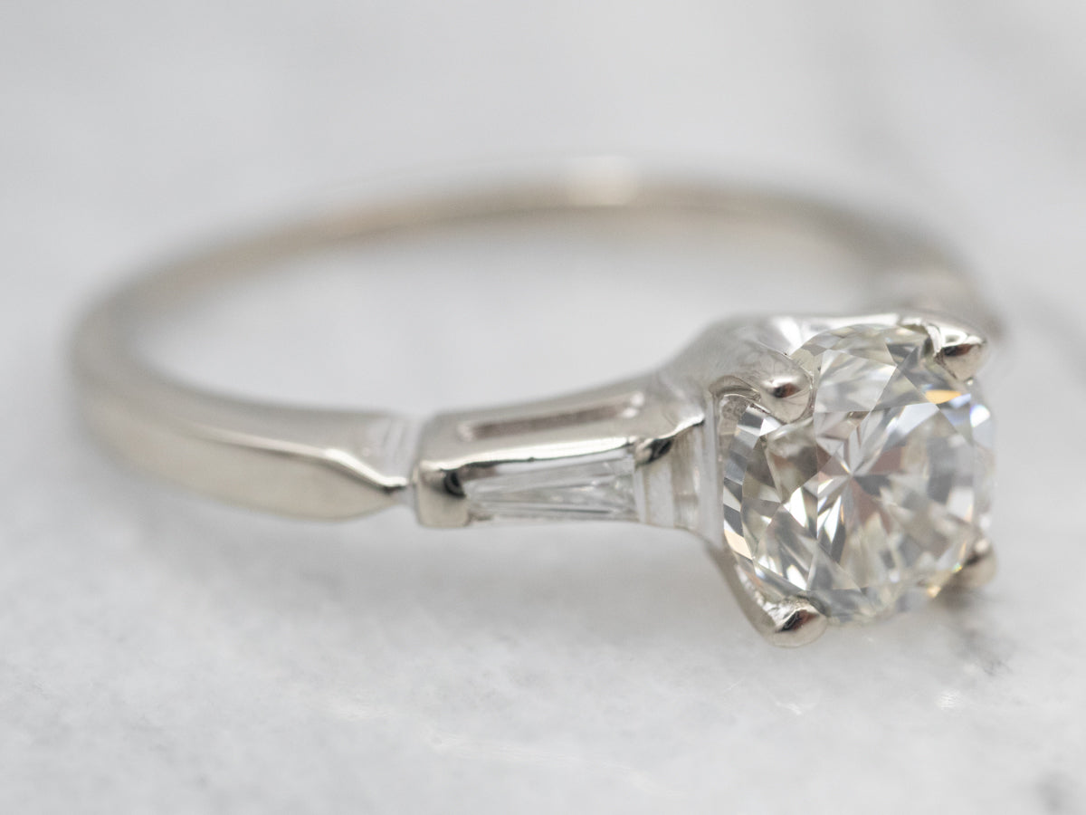Classic Retro Era Diamond Engagement Ring