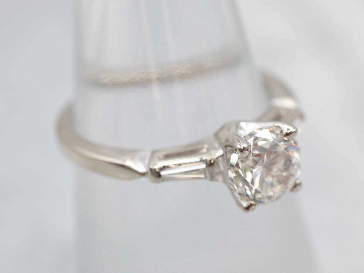 Classic Retro Era Diamond Engagement Ring