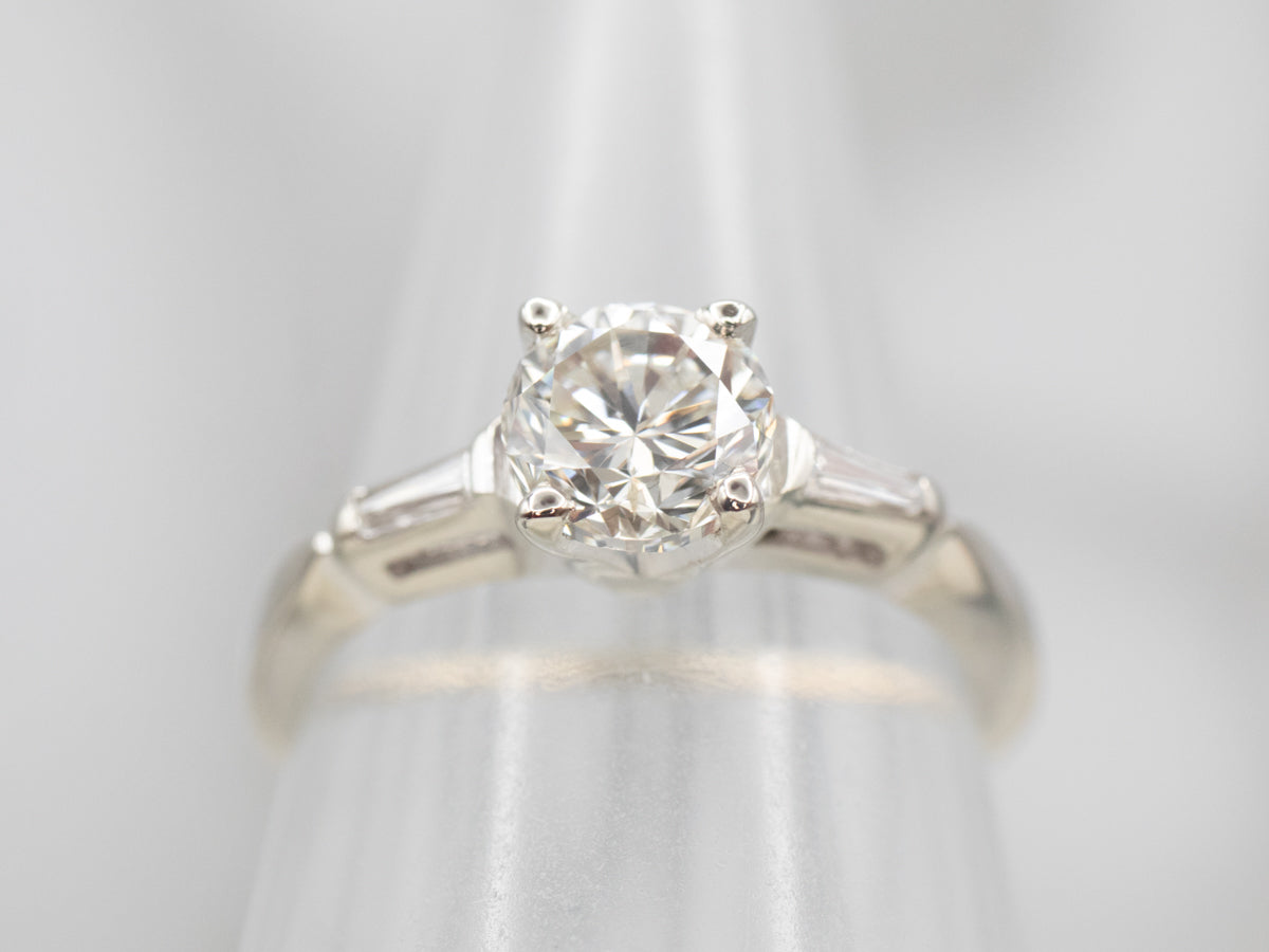Classic Retro Era Diamond Engagement Ring