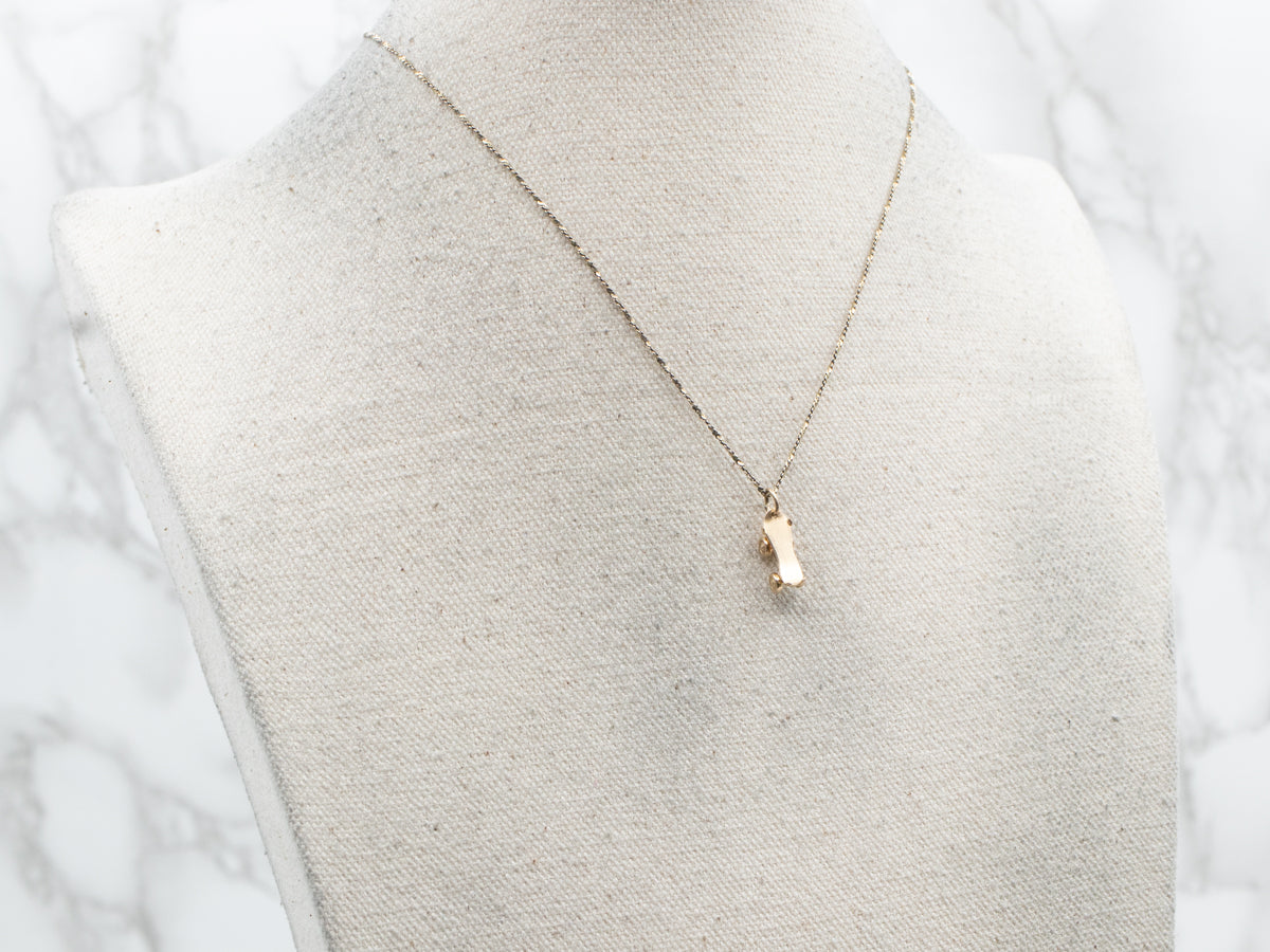 Encanto de patín de ruedas de oro vintage