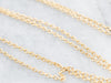 Long 18K Yellow Gold Cable Chain