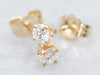 Small Gold Diamond Stud Earrings