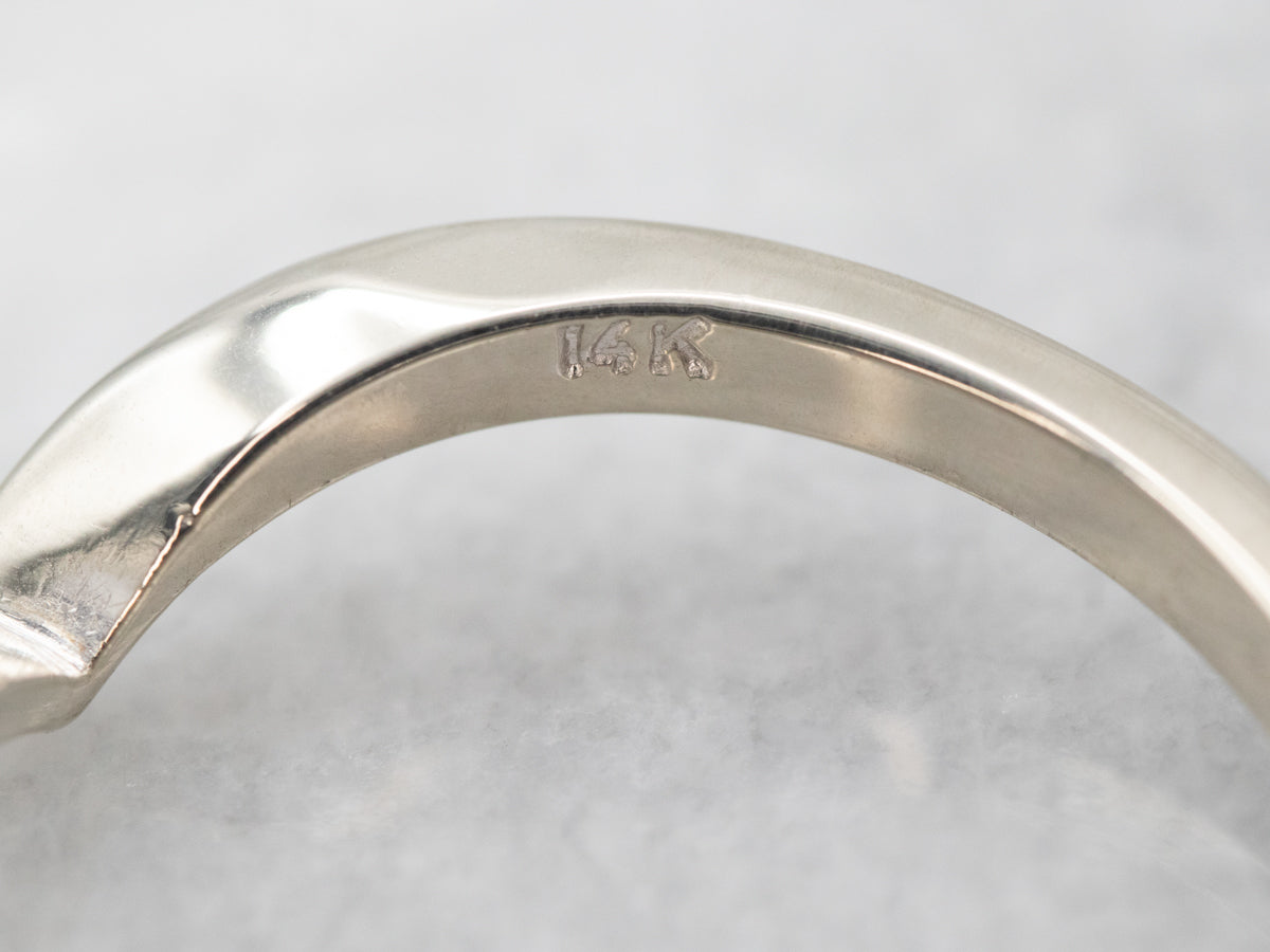 Modernist White Gold V Band