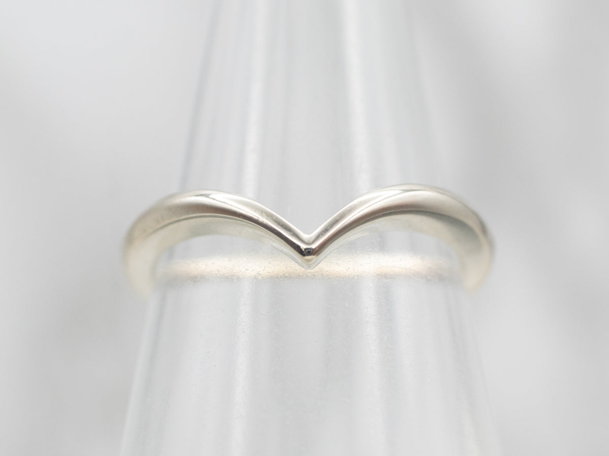 Modernist White Gold V Band