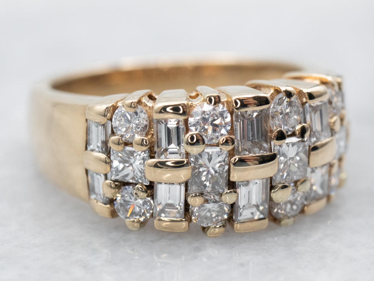 Yellow Gold Diamond Band