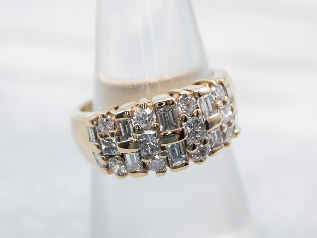 Yellow Gold Diamond Band