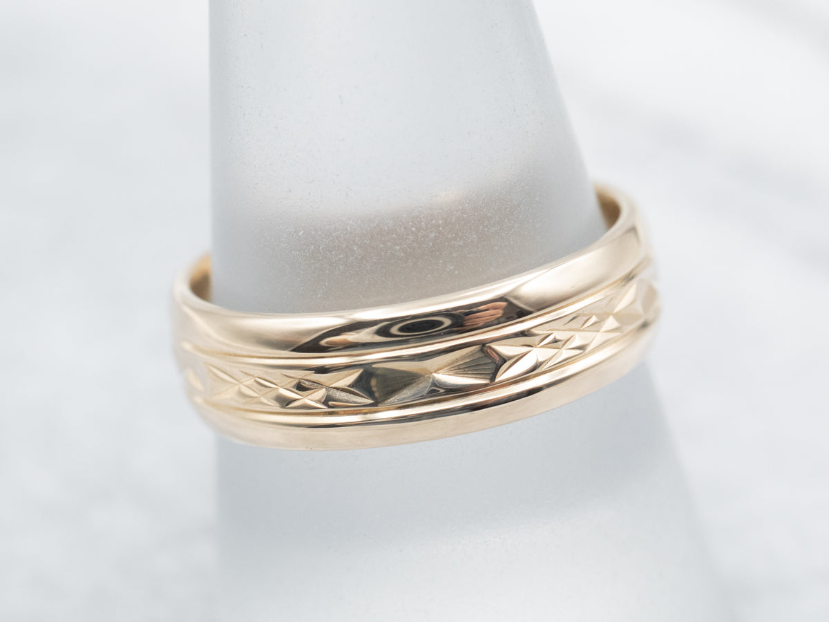 Vintage Fredrick Goldman Patterned Band