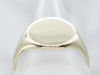 Green Gold Classic Oval Top Signet Ring