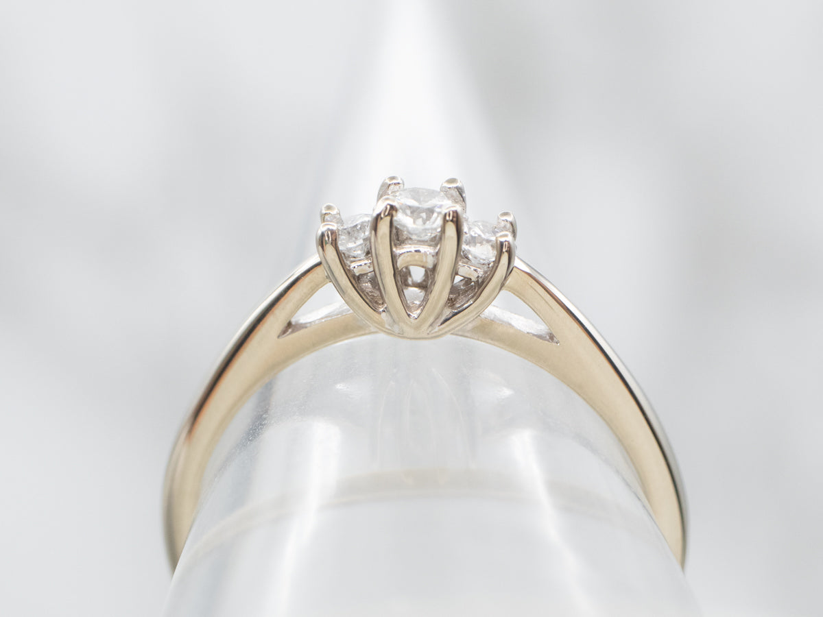 Three Stone Diamond Engagement Ring