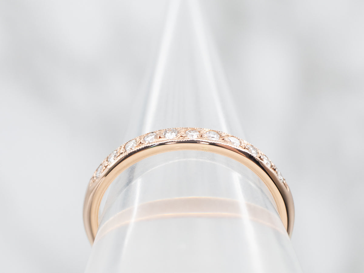 Diamond Rose Gold Band