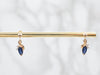 Marquise Sapphire and Diamond Drop Earrings