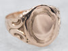 Victorian Signet Ring with Decorated Shoulders