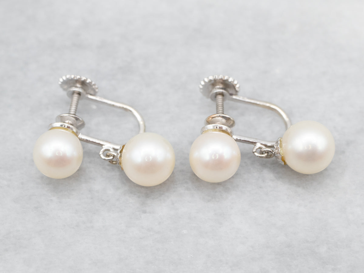 Elegant Pearl Drop Earrings