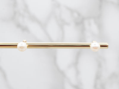 Elegant Creamy White Pearl Stud Earrings