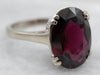 Modest Pyrope Garnet Solitaire Cocktail Ring