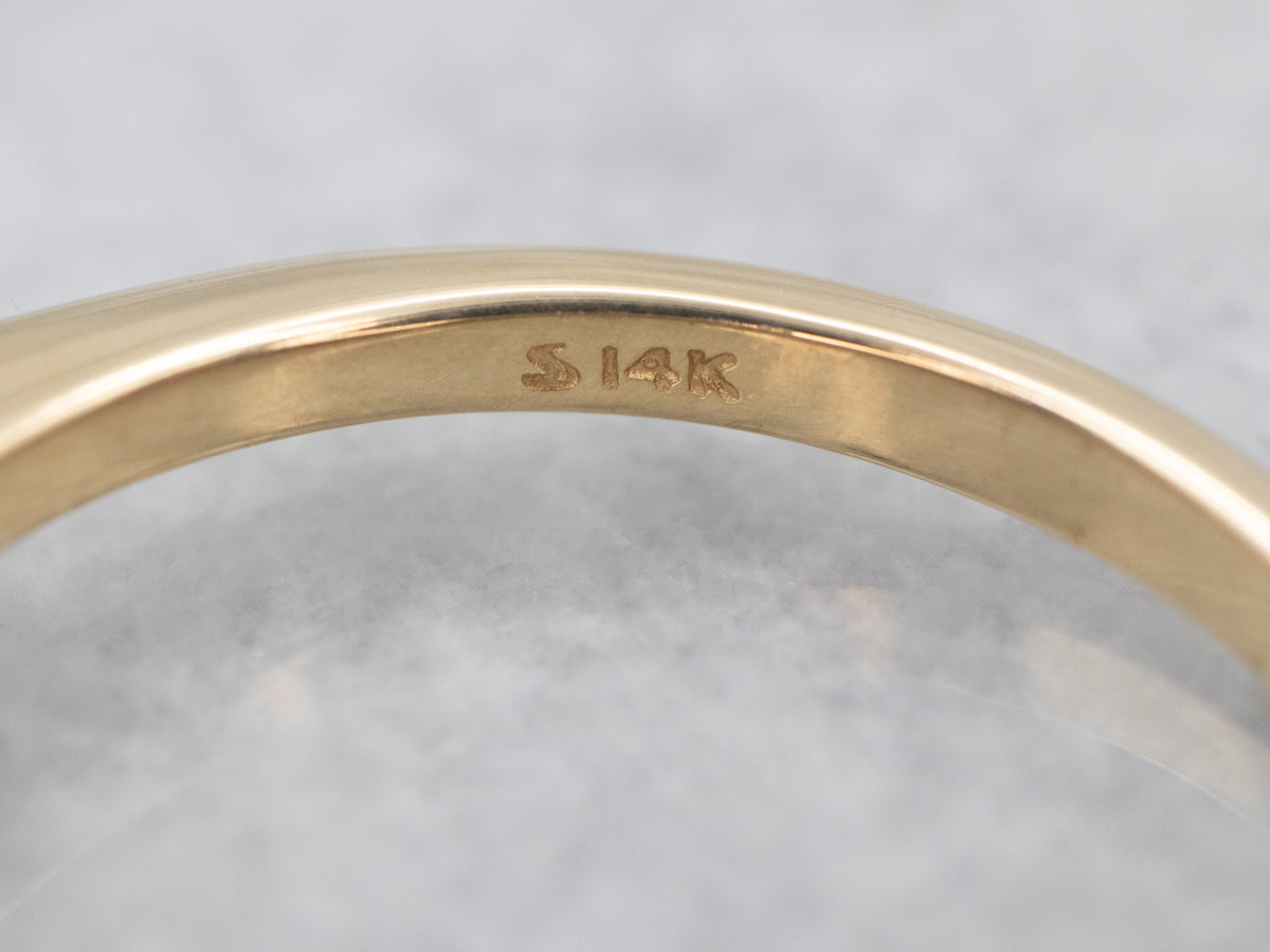 Gray Pearl Ring with Diamond Accents