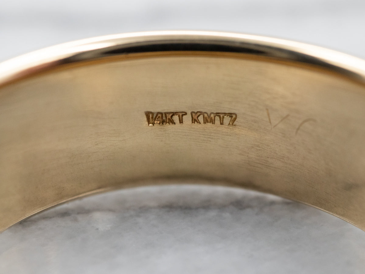 Large Wide Men's Wedding Band