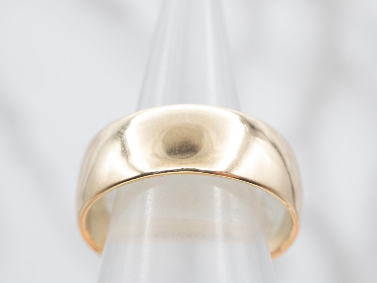 Large Wide Men's Wedding Band